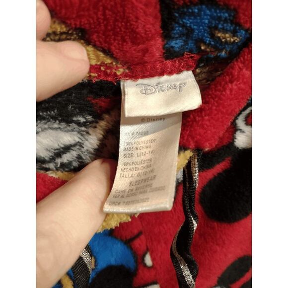 Disney Mickey Mouse Women's Large (12-14) Fleece Lounge Pants 36x28 - Picture 2 of 4